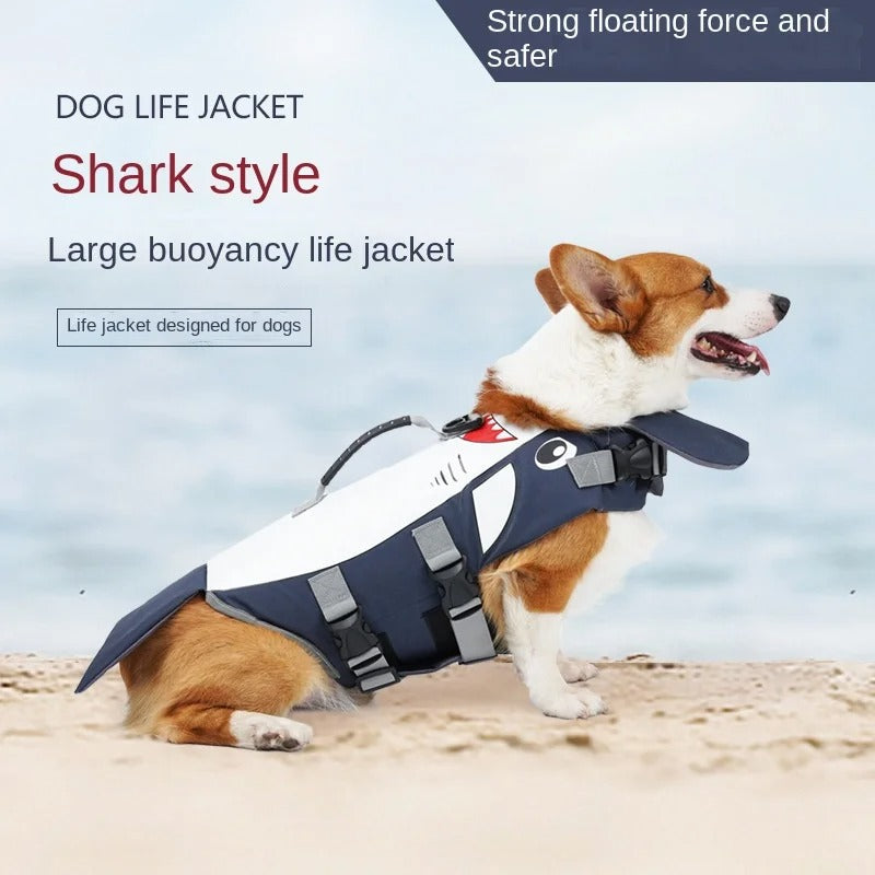 🔥 Shark Attack Dog Life Vest! Summer Swim Safety⚡Adjustable Safety Lock🐾S/M/L Size【TikTok's #1 Dog Swim Gear】 🔥 Shark Attack Dog Life Vest! Summer Swim Safety⚡Adjustable Safety Lock🐾S/M/L Size【TikTok's #1 Dog Swim Gear】